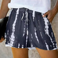 Boho Beach Hut Shorts Boho Casual Beach Shorts Dark Gray / S